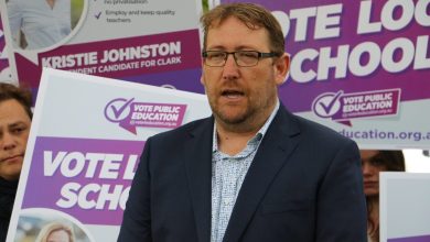 AEU Tas branch president David Genford said “it's so frustrating that we are putting forward solutions ... and the government is prioritising its short-term political interests.” Picture: Newswire.