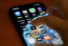 This photo illustration shows the social media platform X (former Twitter) app on a smartphone. A panel of teachers discussed the upcoming Australian social media ban at Edutech on June 12, 2025. Picture: Mauro Pimentel
