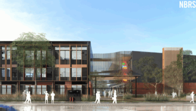 Artists' renders of the new Medowie High School in the Port Stephens area, due to begin construction in Term 3 2025. Picture: Newswire
