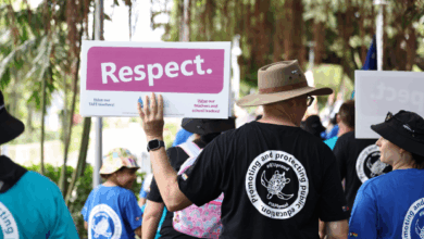 Queensland Teachers Union members will strike on Wednesday. Picture: Brendan Radke