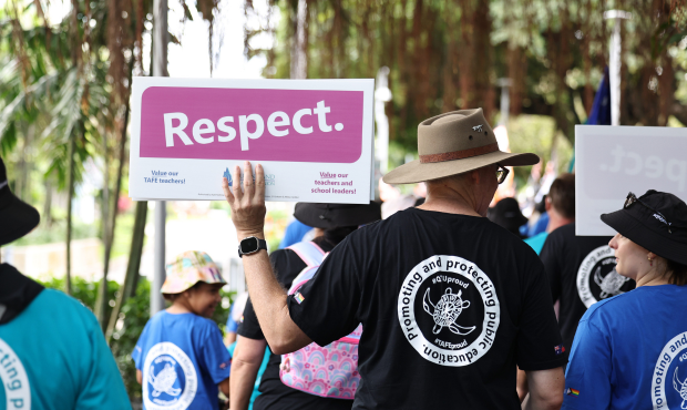 Queensland Teachers Union members will strike on Wednesday. Picture: Brendan Radke