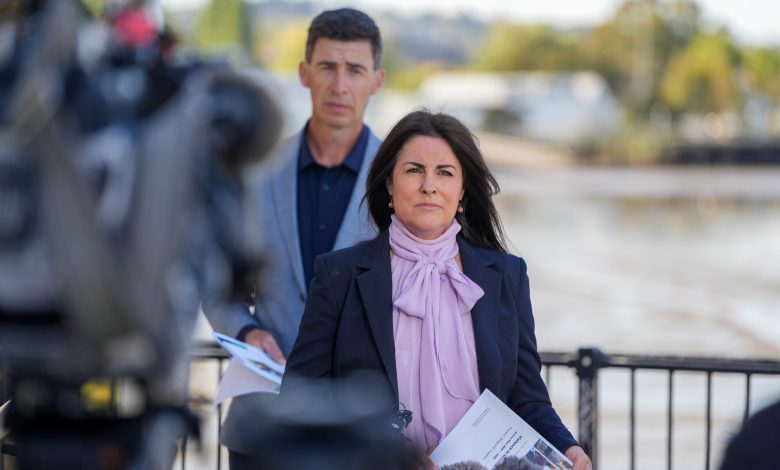 Education Minister Jo Palmer with Tasmanian Principals Association president Mat Grining. Picture: Supplied.